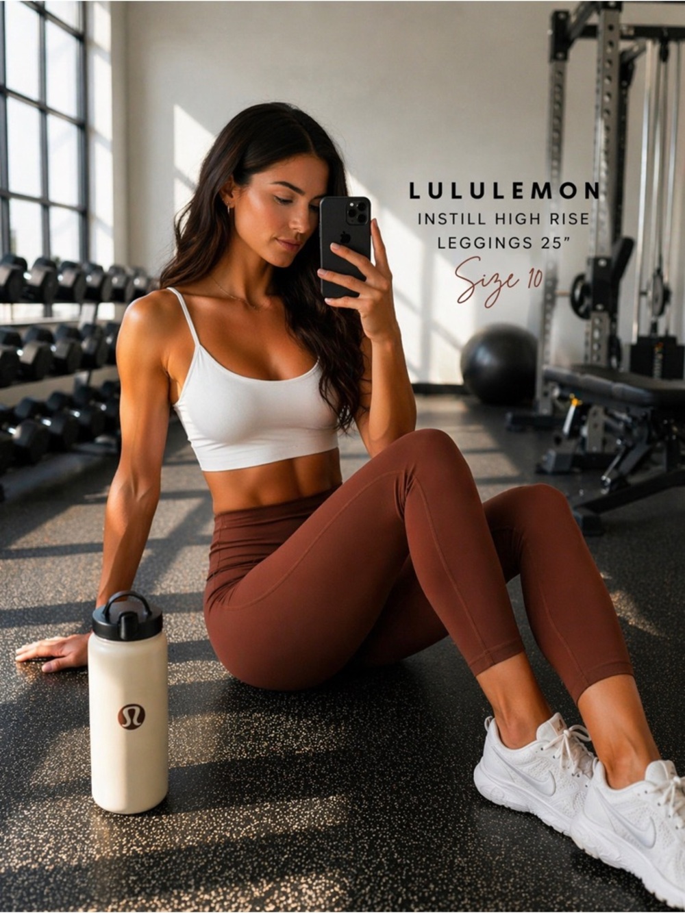NWOT Lululemon Instill High Rise Leggings 25” Copper Size 10